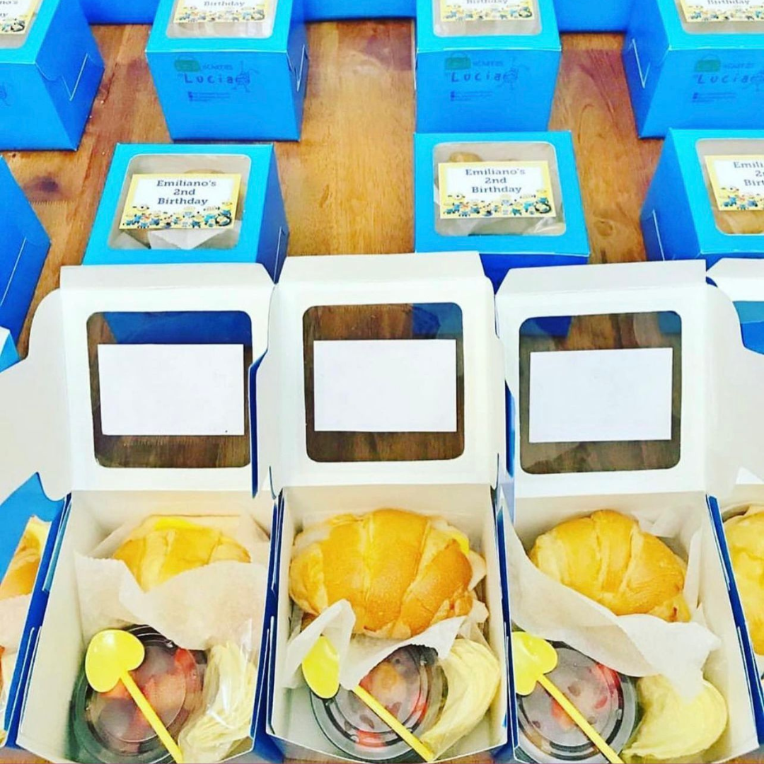 MINI LONCHERITA PARA EVENTOS C/CROISSANT PERSONALIZADA