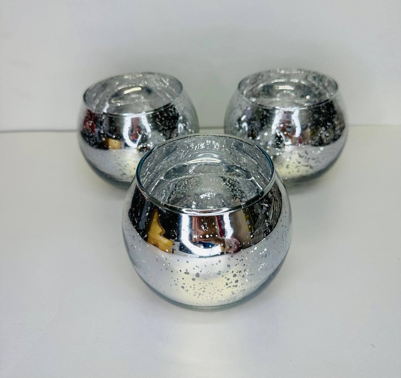 VASO PARA VELA METALICO