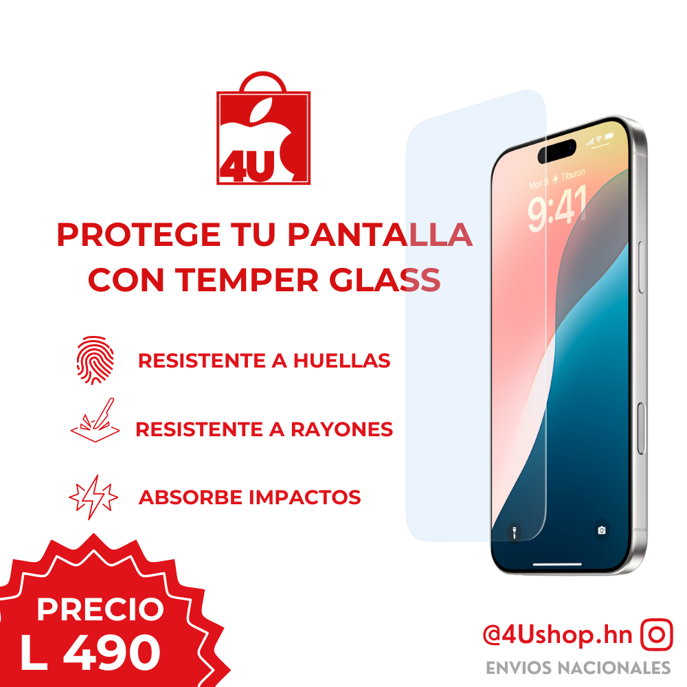 PROTECTOR DE PANTALLA TEMPERGLASS
