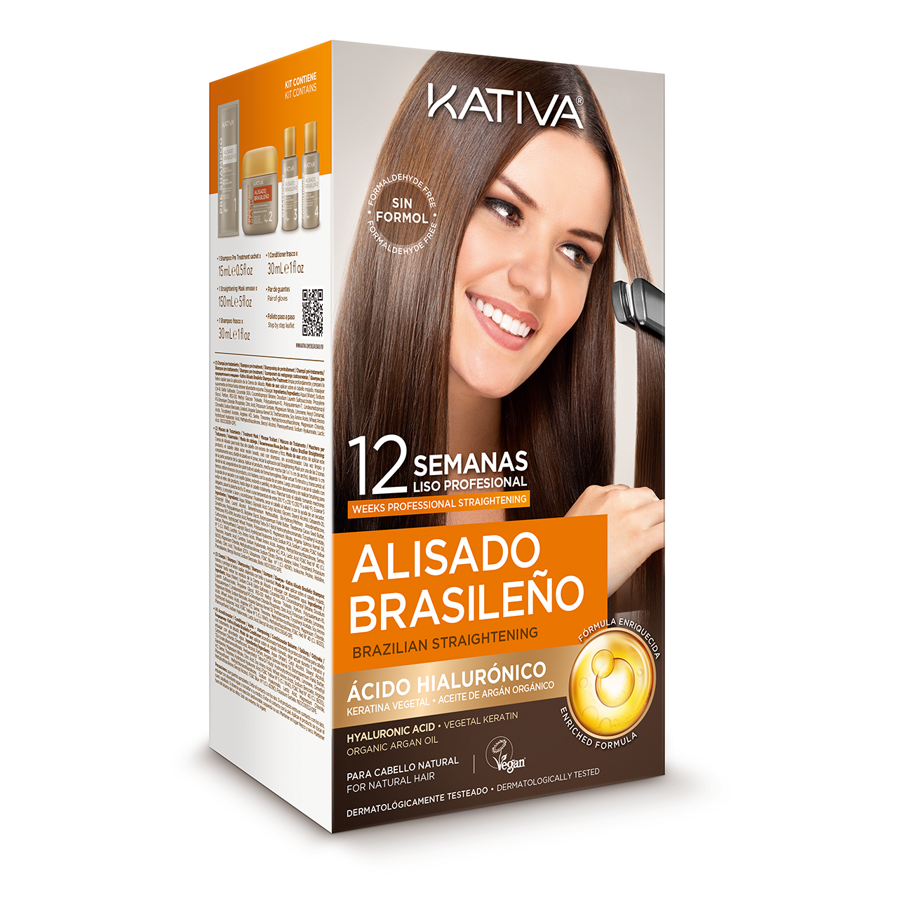 KERATINA VEGANA + ÁCIDO HYALURÓNICO PARA CABELLO NATURAL / NO PROCESADO KIT