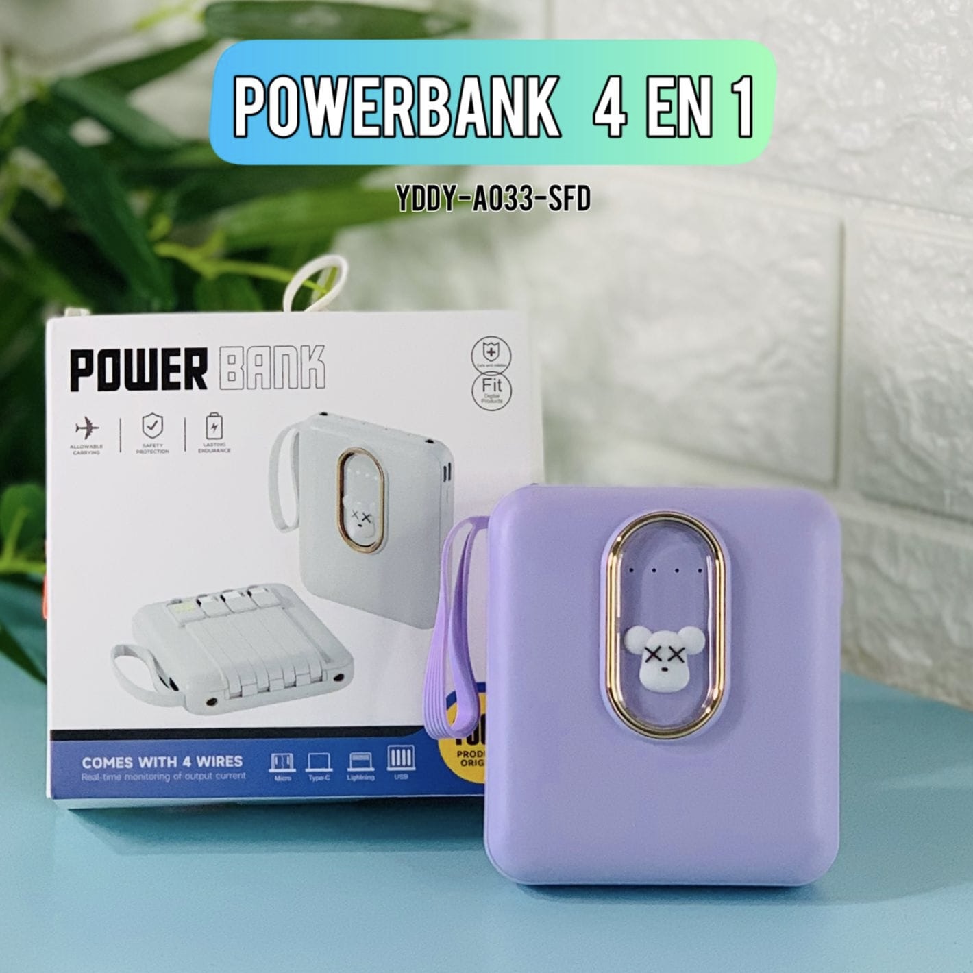 POWER BANK 4 EN 1