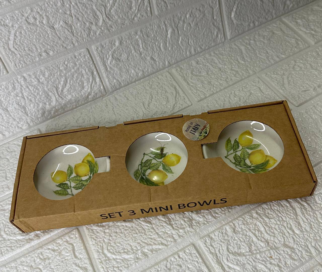 SET DE 3 MINI BOWLS DE VIDRIO