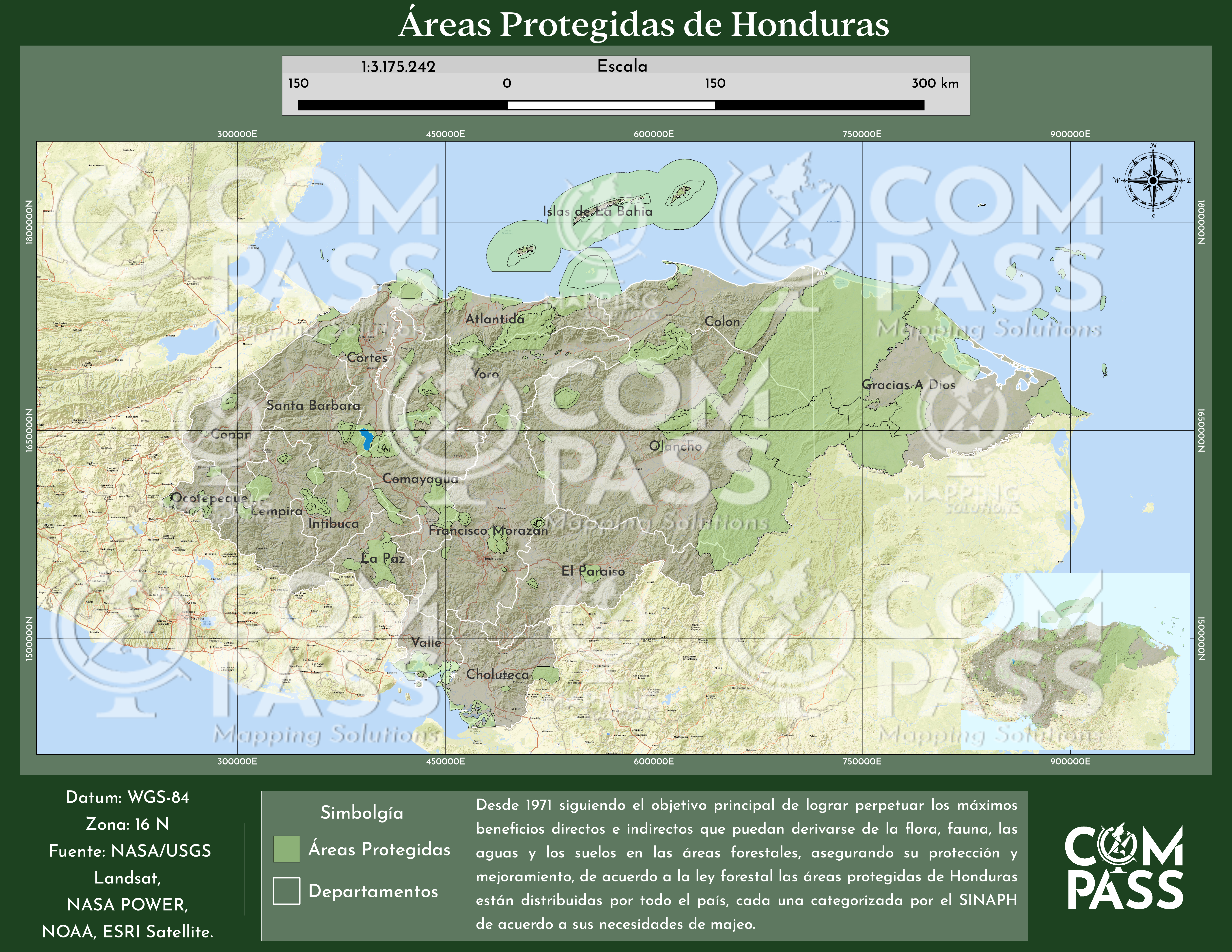 ÁREAS PROTEGIDAS DE HONDURAS