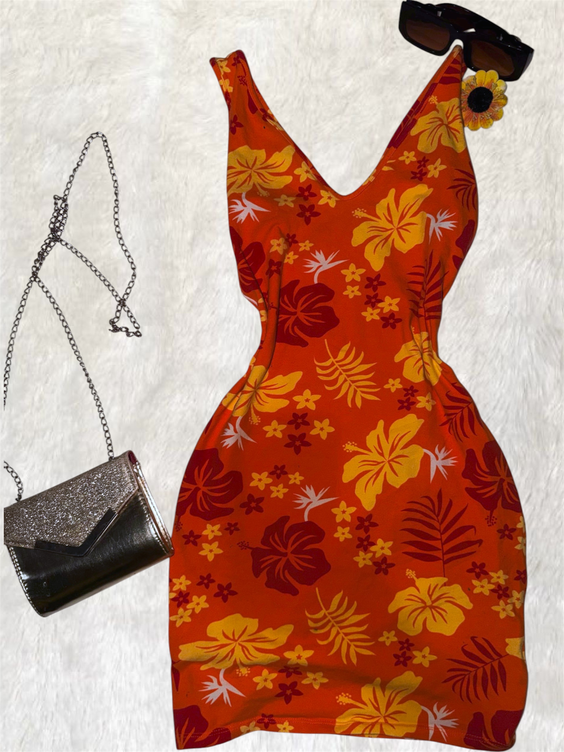 VESTIDO ESTAMPADO TROPICAL🌺