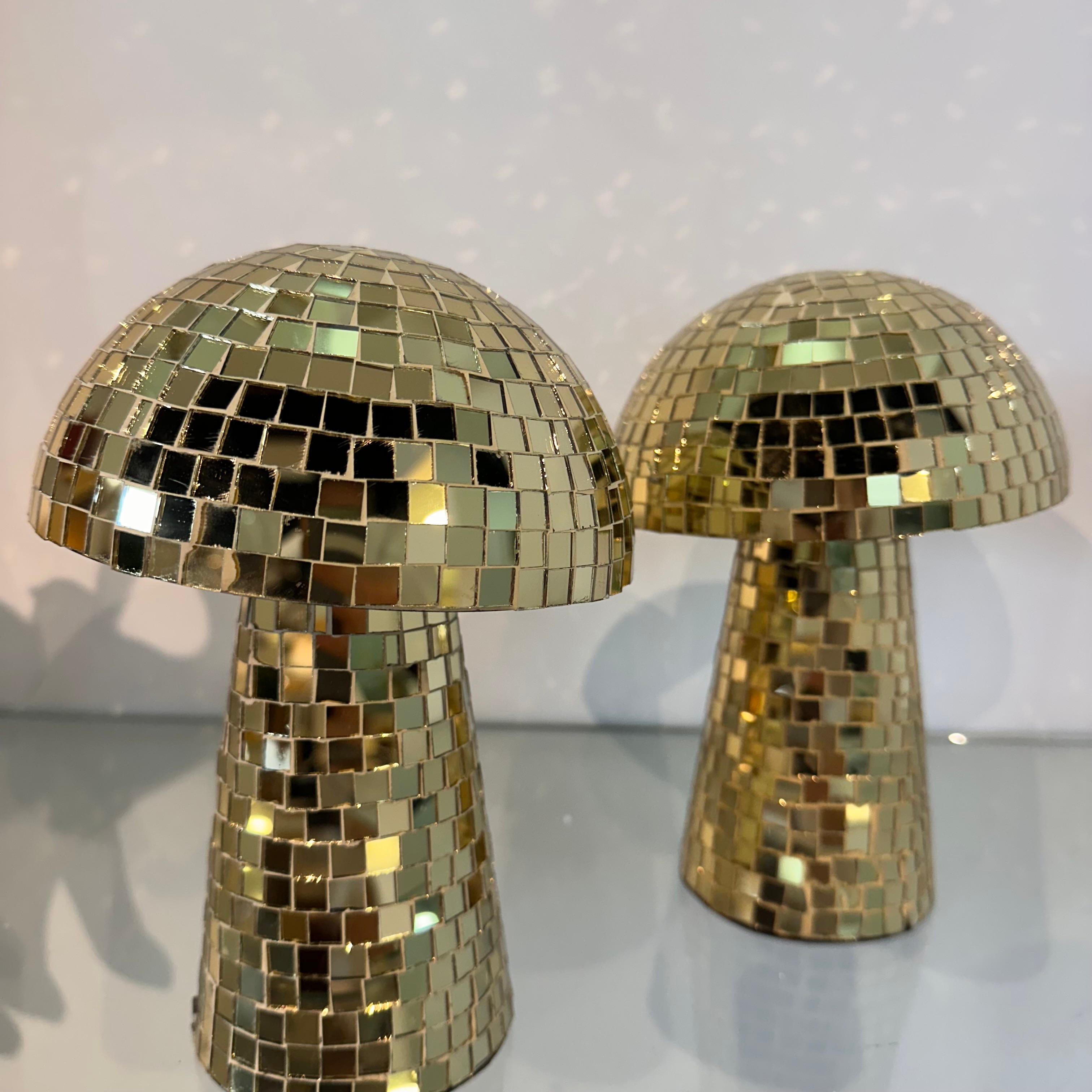 ACCESORIO - SET 2 HONGOS DISCO DORADO